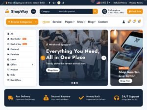 Free ShopWay WordPress Theme
