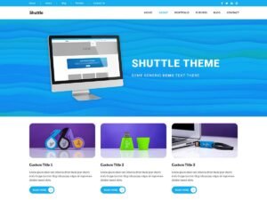 Free Shuttle Brand WordPress Theme