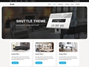Free Shuttle Home WordPress Theme