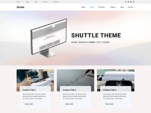 Free Shuttle Writer WordPress Theme