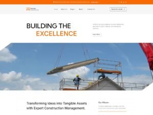 Free Skyline Construction WordPress Theme