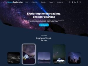 Free Space Exploration WordPress Theme