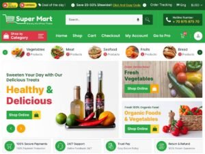 Free Super Mart WordPress Theme