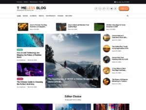 Free Timeless Blog WordPress Theme