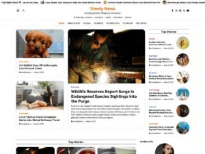 Free Timely News WordPress Theme