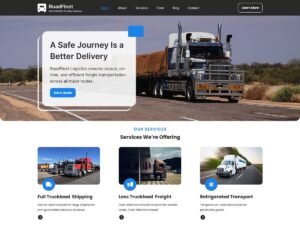 Free Trucking Services WordPress Theme