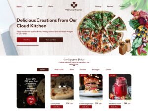 Free VW Cloud Kitchen WordPress Theme