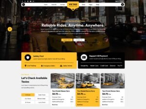 Free VW Taxi Booking WordPress Theme