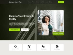Free Venture Grove Plus WordPress Theme