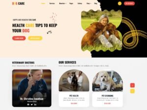 Free Veterinary Dogcare WordPress Theme