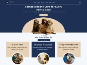 Free Veterinary Hospital WordPress Theme
