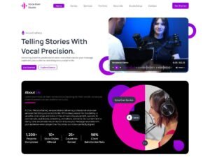 Free Voice Over Studio WordPress Theme
