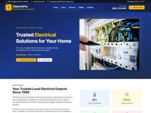 Free Voltmaster Electrician WordPress Theme