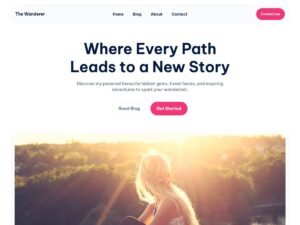 Free Wanderer Blog WordPress Theme