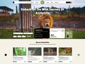Free Zoo Safari WordPress Theme