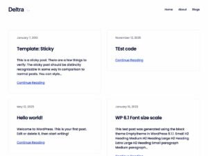 Free deltra WordPress Theme