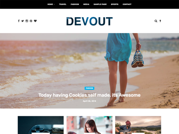 devout personal wordpress theme