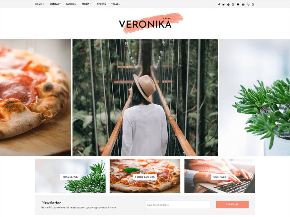 Veronika Blog Wordpress Theme
