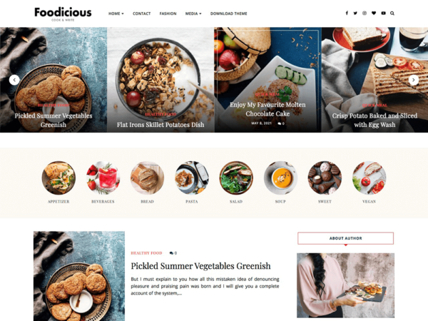 Food Blog WordPress Theme