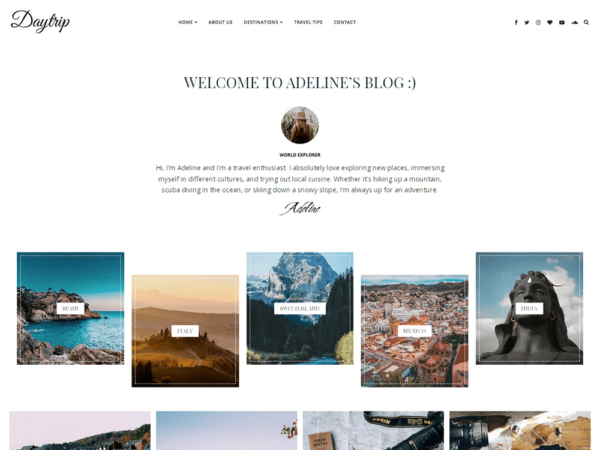 Daytrip travel wordpress theme