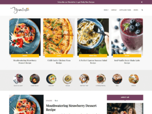 Yumtastic Food Cooking Recipe WordPress Theme