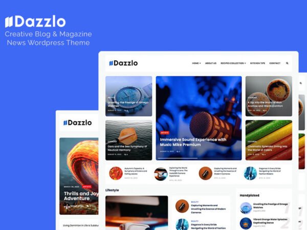 dazzle blog news wordpress theme