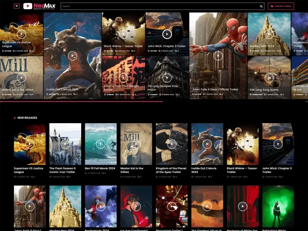 Neomax Movie Video Youtube Cinema Wordpress Theme
