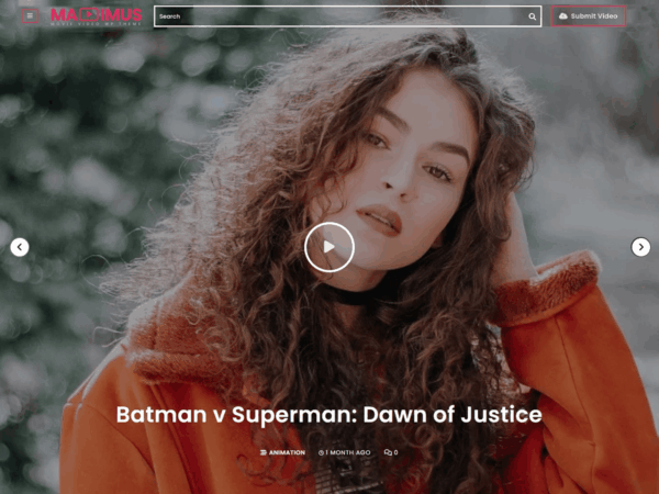 Maximus movie video wordpress theme